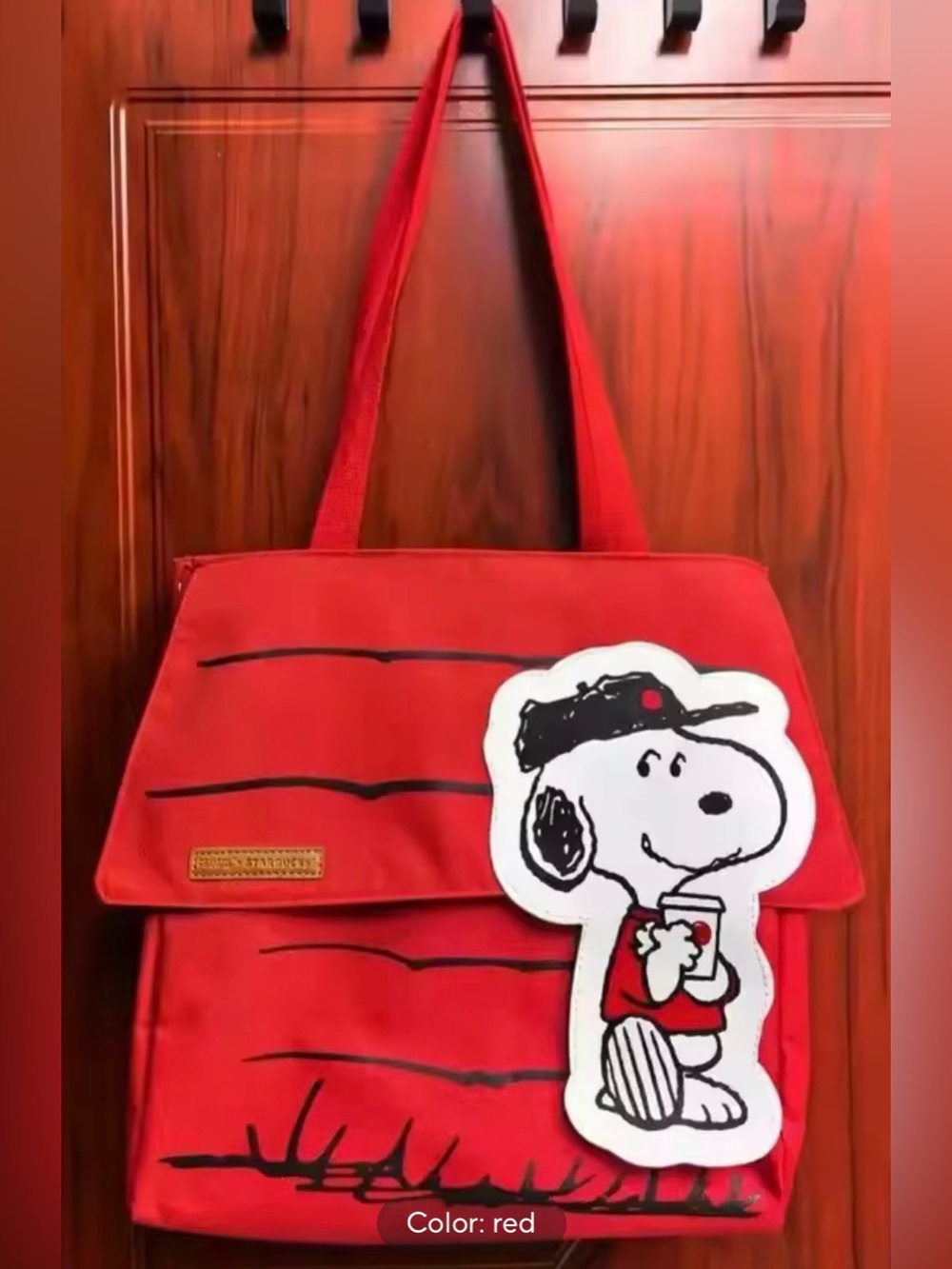 ❤️ Starbucks x Snoopy Red House Canvas Bag Commuter Tote Bag